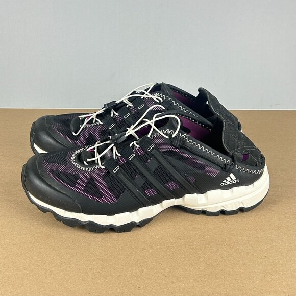 Adidas Hydroterra Shandal Outdoor Hiking Athletic Shoes Womens 10 Black Purple - Picture 11 of 11